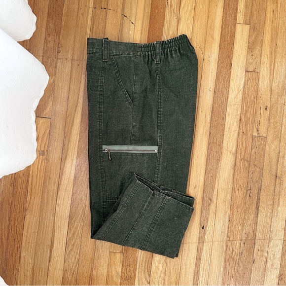 RARE VINTAGE boys army green cargo pants - Picture 4 of 8